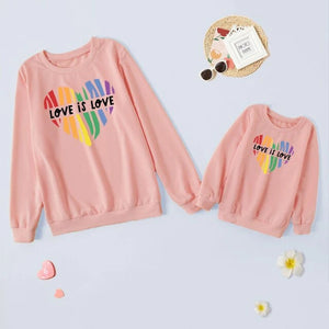 Embrace the Bond: The Letter Printed Mother Daughter Matching Sweater Set