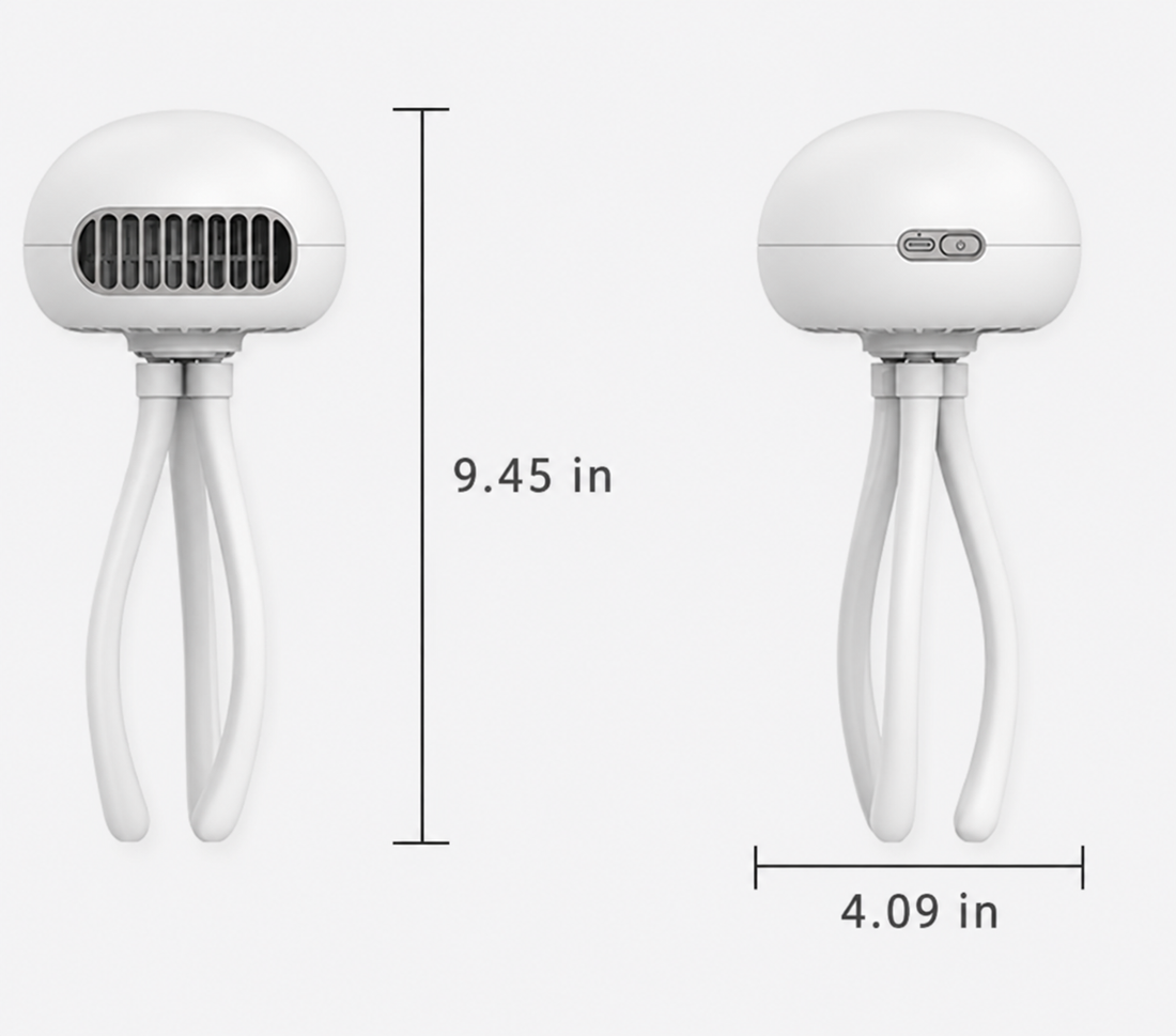Jellyfish Octopus Fan Baby Stroller Special Baby Stroller Electric Fan