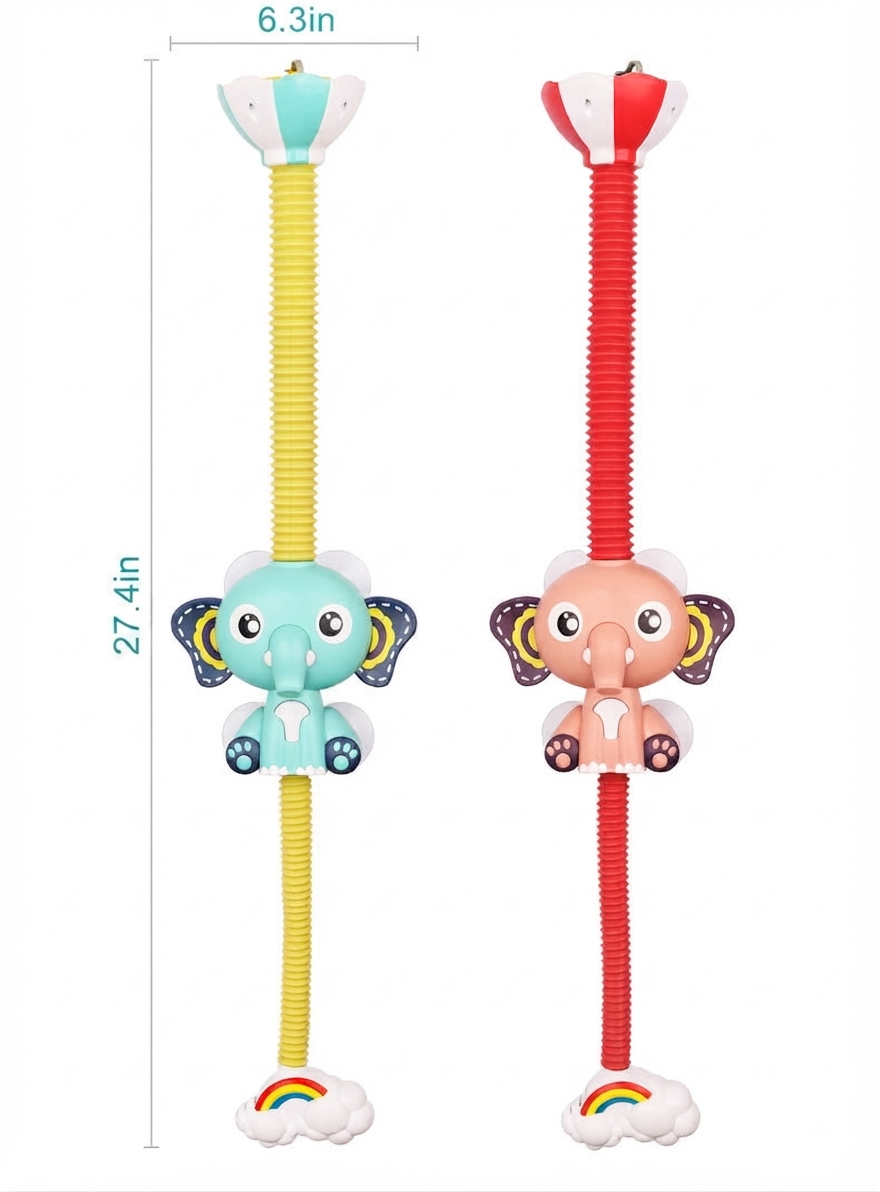 Baby Elephant Water Spray Bath Toy Faucet